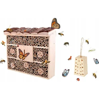 Hnízdní budka DOMEČEK pro včely HOTEL pro hmyz BUDKA pro zedničky