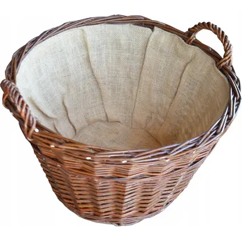 Koš na dřevo proutěný, vícebarevný