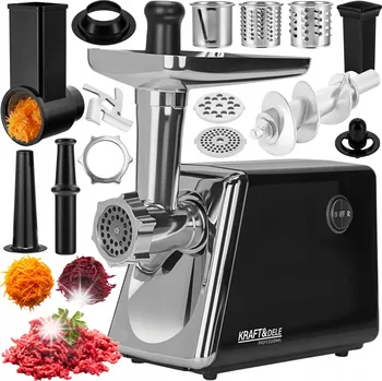 Kuchyňský mlýnek Kraft&Dele Mlýnek na maso černá