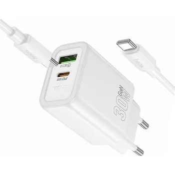 Rychlá GaN nabíječka 30W se 2 vstupy a USB-C kabelem pro Samsung Galaxy M35 5G