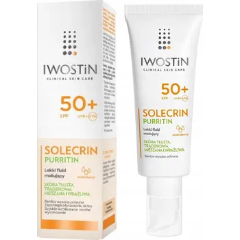 Pleťový krém Pleťový krém Iwostin Solecrin Purritin Lehký fluid SPF 41 na den 40 ml