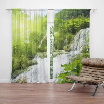 Závěs Sablio Závěs Kaskádovitý vodopád: 2ks 140x250cm