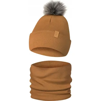 Čepice Zimní sada: Čepice Nákrčník , bambulka, chlapec, holčička, 1-3 roky