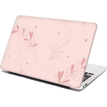 samolepka Sablio Samolepka na notebook Růžové lístky - 29x20 cm