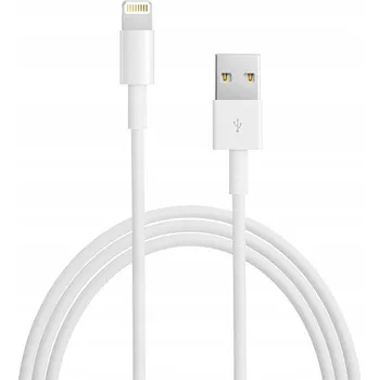 Datový kabel KABEL USB-A - Apple Lightning 1m 1A bílý