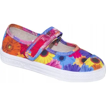 Dívčí bačkory ZETPOL papuče Lena s květinami 36