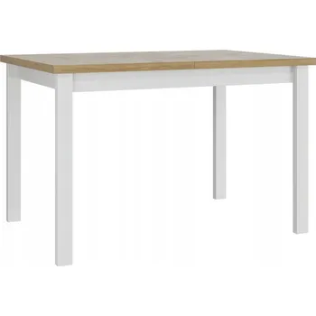 Jídelní stůl Kuchyňský stůl Veneti obdélníkový bílý 80 x 120 x 78 cm