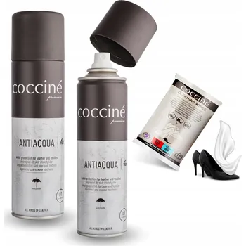 Přípravek pro údržbu obuvi Coccine sada pro péči o boty Účinná ochrana obuvi, impregnace na boty + ubrousky Wipes 15 ks