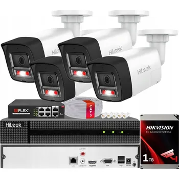 Bezpečnostní kamera Sada IP monitoringu 8 Mpx Hybrid Light 4x IPCAM-B8-30DL/A PoE s HDD diskem 2 TB