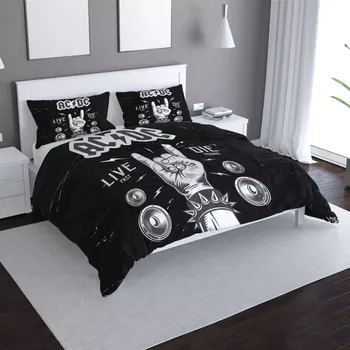 Povlečení Sablio Povlečení ACDC Live fast, die young - 140x220 / 90x70