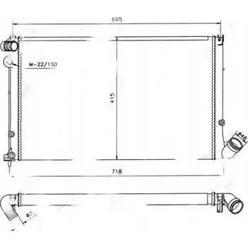 Chladič motoru NRF 58022 Chladič motoru, chlazení motoru