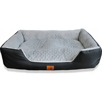 Pelíšek pro psa Kotec Pelíšek pro psa kočku minky šedá 65x45 S PERRO