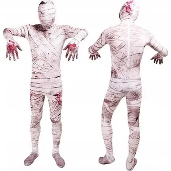 Karnevalový kostým KOSTÝM PŘEVLEK MUMIE ZOMBIE PŘÍZRAK HALLOWEEN 170/176 L/XL