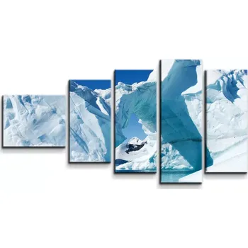 Obraz Sablio Obraz - 5-dílný Ledovce - 100x60 cm