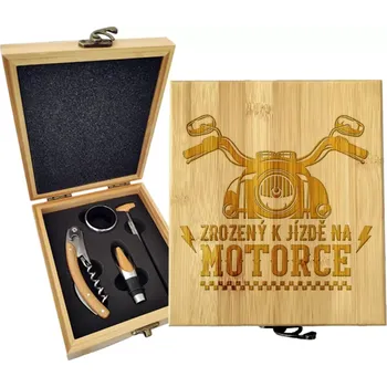 Víno Sablio Dárková sada na víno Zrozený k jízdě na motorce: 147×168×49 mm