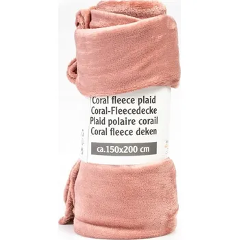 deka Fleecová deka 150 cm x 200 cm, odstíny růžové