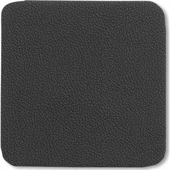 KELA Podtácek KIMARA sada 4ks koženka černá KL-12093