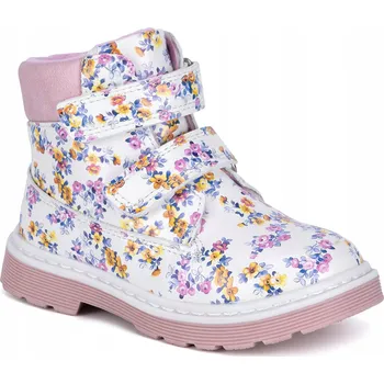 Dívčí tenisky Nelli Blu kotníkové boty pro dívky bílé CM170106-2