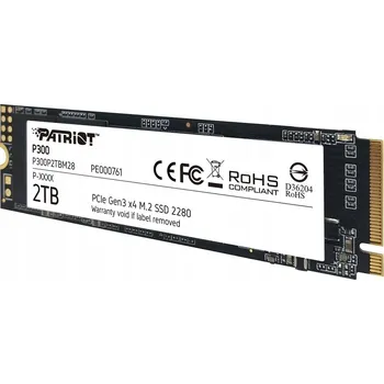 SSD disk SSD disk Patriot P300 2TB M.2 2280 PCIe Gen3 x4 NVMe (2100/1650 MB/s)