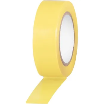 Výstražná páska Páska Strend Pro, 19 mm, L-10 m, max. 80°C, 600V, žltá, izolačná, lepiaca, PVC, bal. 10 ks