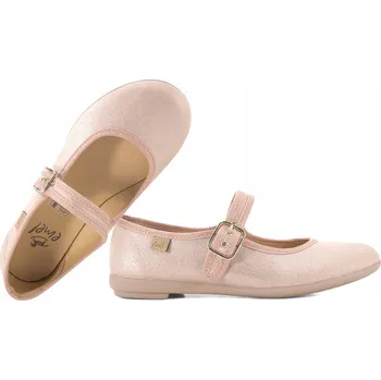 Dívčí baleríny Emel balerínky látkové velikost 33