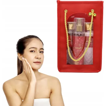 Kosmetická sada AURORA Vánoční Dárková Sada pro Ženy Kabelka 3ks Vanilka