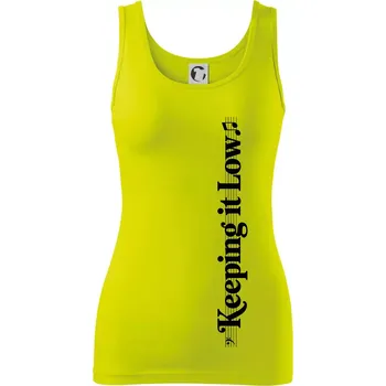 KEEPING IT LOW NA VÝŠKU - basový klíč - Dámské tílko - L ( Limetková )