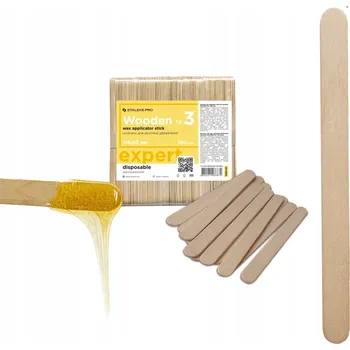 STALEKS Dřevěné špachtle na depilaci 114x10MM 100 KS DSW-30