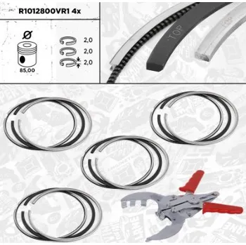 Píst motoru Sada pístních kroužků ET ENGINETEAM R1012800VR1