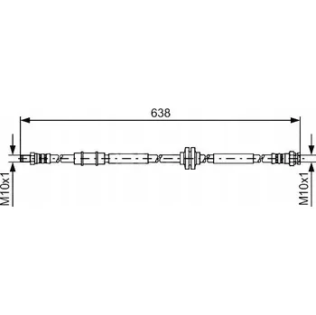 Brzdová hadice Brzdová hadice Bosch 1 987 481 399 - flexibilní
