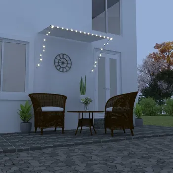 Stínicí technika Zatahovací markýza s LED světlem 200x150 cm Dekorhome