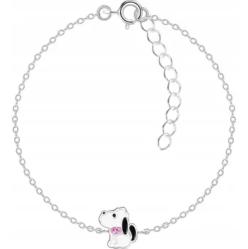 Náramek STŘÍBRNÝ NÁRAMEK PRO DÍVKU PES PEJSEK