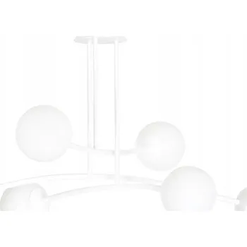 Emibig HALLDOR 6 WHITE Stropní Stropní Svítidlo / stropní svítidlo Ocel lakovaná, sklo, bílá 1