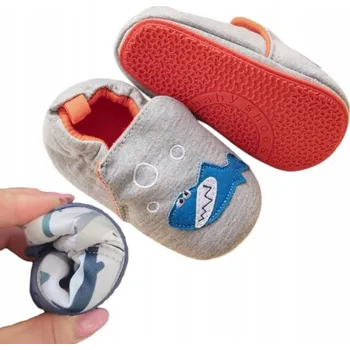 Chlapecké bačkory Dětské Papuče pro Kojenecké, pružné, ohebné, BAREFOOT bačkory do domu i školky, velikost 22