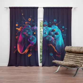 Závěs Sablio Závěs Ovladač Abstract: 2ks 140x250cm