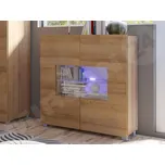 Komoda Veneti 100 x 35 x 107 cm odstíny hnědé