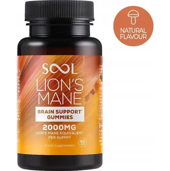 Želé SOOL Lion's Mane s vitamínem B6 2000 mg 60 ks veganské