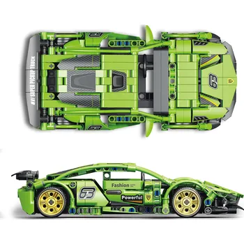 ostatní stavebnice Mamido Konstrukční stavebnice sportovní auto Super Speed 385 dílů MT1133