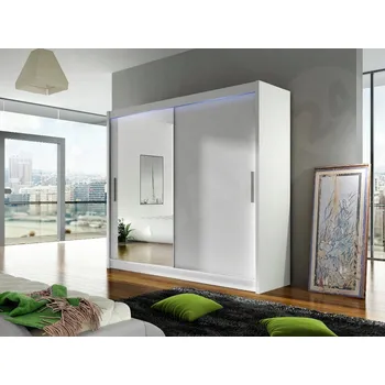 Šatní skříň Skříň Veneti FLORENCIO 180 x 215 x 57 cm bílá