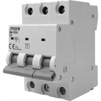 Jistič Jistič 6kA 3P Charakteristika C 6A 415V propojovací lišta U