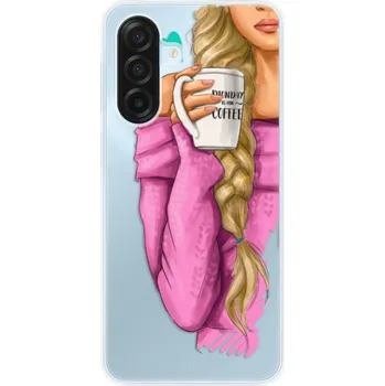 Pouzdro na mobilní telefon Odolné silikonové pouzdro iSaprio - My Coffe and Blond Girl - Samsung Galaxy A17 / A17 5G