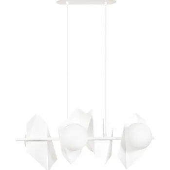 Emibig DRIFTON 4 WHITE Závěsné svítidlo Ocel lakovaná, sklo, bílé, 10W