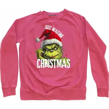 Pánská mikina PÁNSKÁ MIKINA GRINCH VÁNOČNÍ MIKULÁŠ DÁREK XS