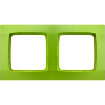 Elektrická zásuvka RÁMEČEK DVOJITÝ OSPEL KARO LIMETKA