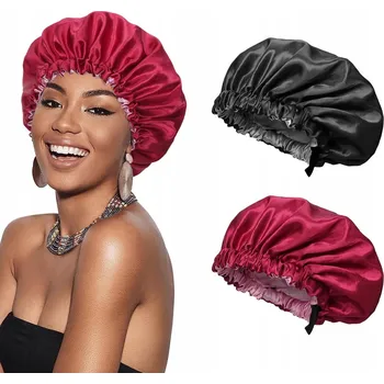 Pokrývka hlavy Euqvunn 2 Kusy Hedvábná Čepice na Spaní