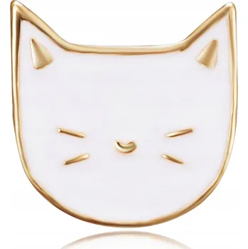 Brož Brož s bílou kočkou Pinets B865