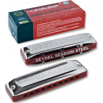 Foukací harmonika Ústní harmonika Seydel Orchestra S Session Steel G