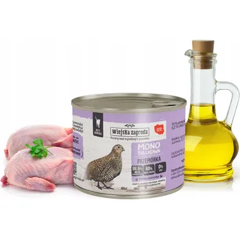Krmivo pro kočku Mokré krmivo pro kočky Wiejska Zagroda monoproteinové – křepelka 200 g