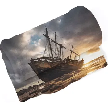 deka Sablio Deka Vrak lodi při západu slunce - 150x120 cm
