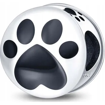 Přívěsek Přívěsek STŘÍBRO 925 Korálek Charms Tlapka Psa Kočky